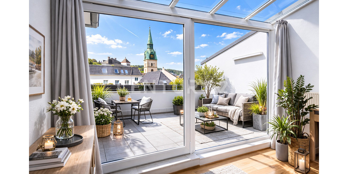 Zugang zum Balkon - Virtuelles Staging